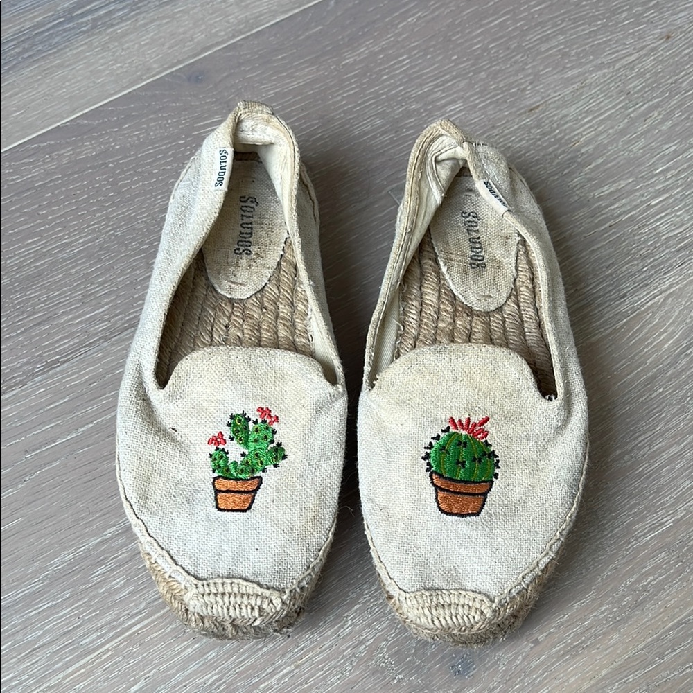 Soludos Espadrilles with Cactus Embroidery